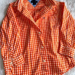 Tommy Hilfiger 3T Toddler Boys Plaid Botton Up Long Sleeve Shirt